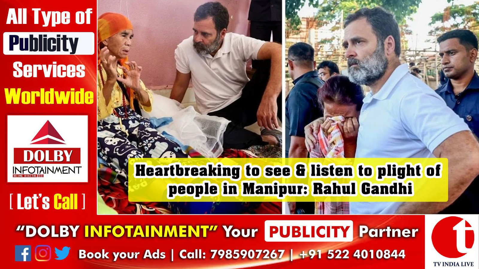 Heartbreaking to see & listen to plight of people in Manipur: Rahul Gandhi