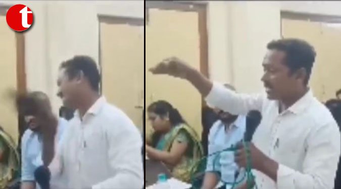 `Better To Die...`: Andhra Councillor Slaps Himself With Slipper For Failing Promises Made To V
