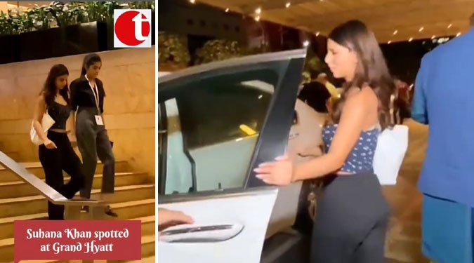 Suhana Khan spotted at Grand Hyatt