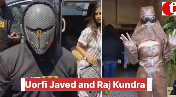 Uorfi Javed and Raj Kundra spotted - see video