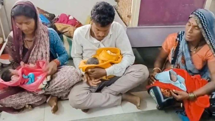 सामान्य प्रसव से बैतूल में महिला ने दिया 3 स्वस्थ्य बच्चों को जन्म, 2 बेटियां में एक बेटा