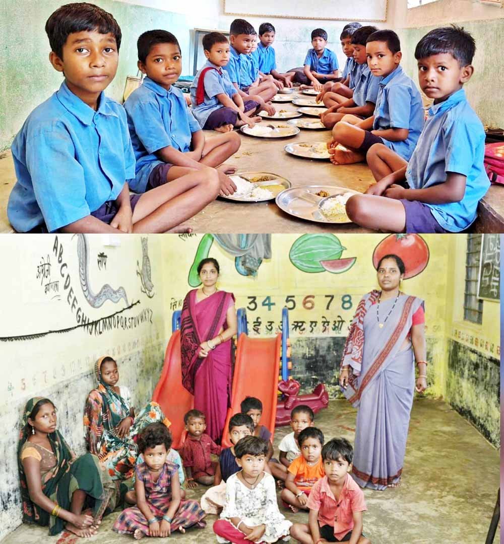 आंगनबाड़ी और स्कूल में गैस चूल्हे से भोजन के साथ बनने लगी है सेहत