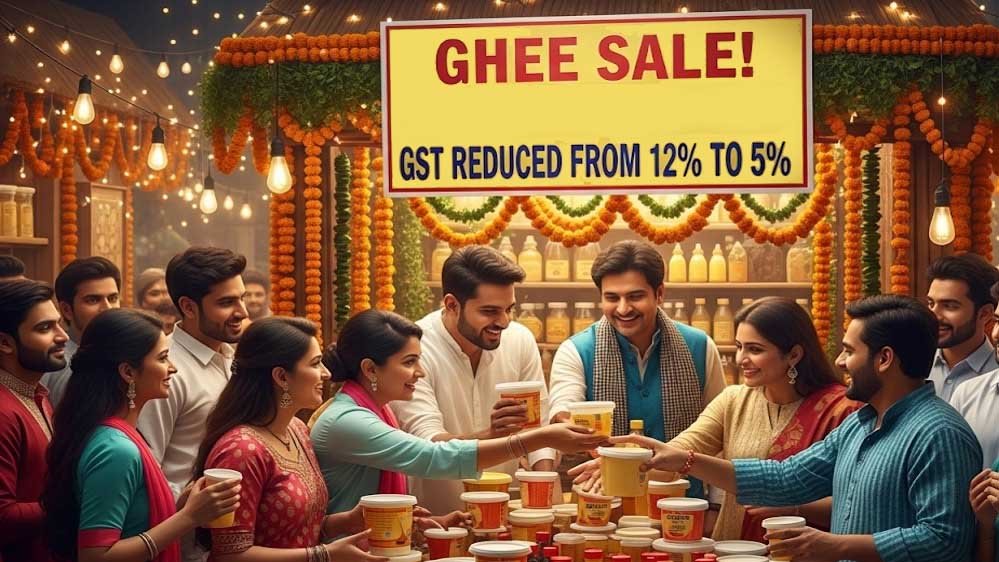 GST बदलाव के बाद दूध, घी, पनीर और आइसक्रीम पर छूट, कीमतों में आई कमी