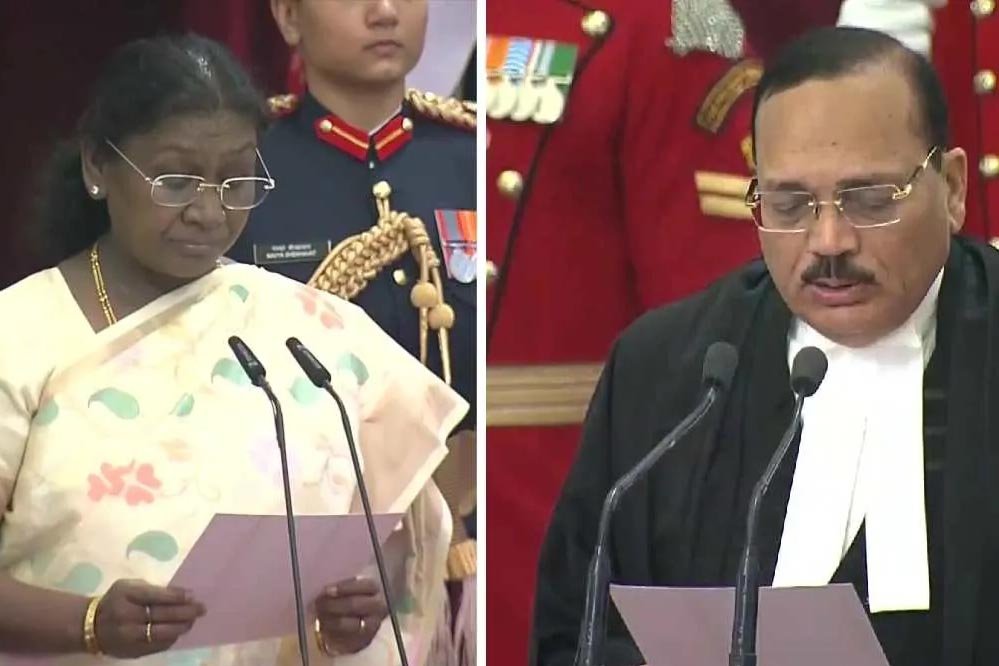 राष्ट्रपति द्रौपदी मुर्मू ने दिलाई शपथ, जस्टिस सूर्यकांत बने 53वें चीफ जस्टिस; 15 महीने का होगा