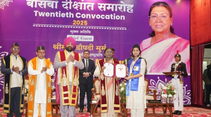 राष्ट्रपति मुर्मू का युवाओं से विकसित भारत के लक्ष्य में योगदान देने का आह्वान