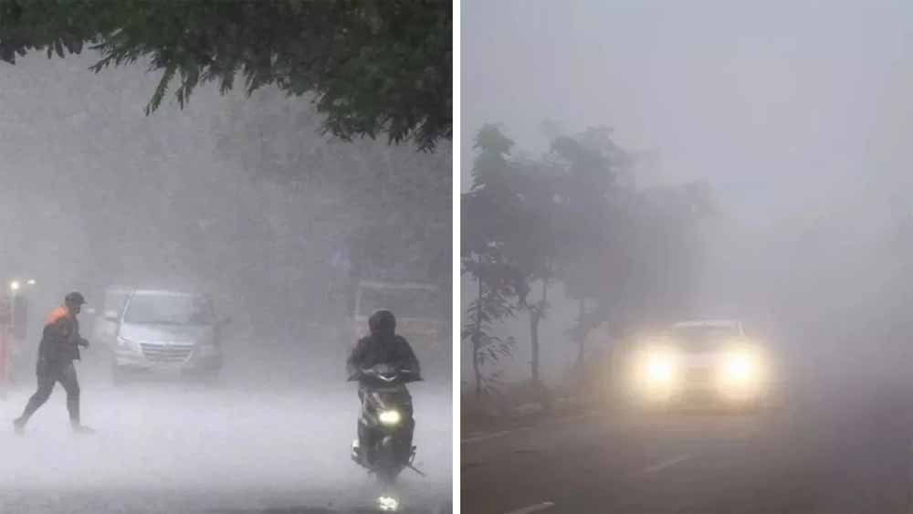 मौसम विभाग की चेतावनी: कोहरा और शीतलहर का डबल अटैक, कई राज्यों में भारी बारिश के आसार