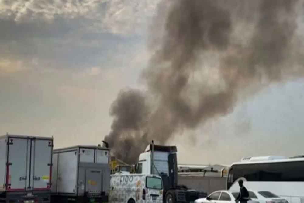 अबू धाबी हादसा: मिसाइल के टुकड़ों से लगी भीषण आग, 6 लोग जख्मी