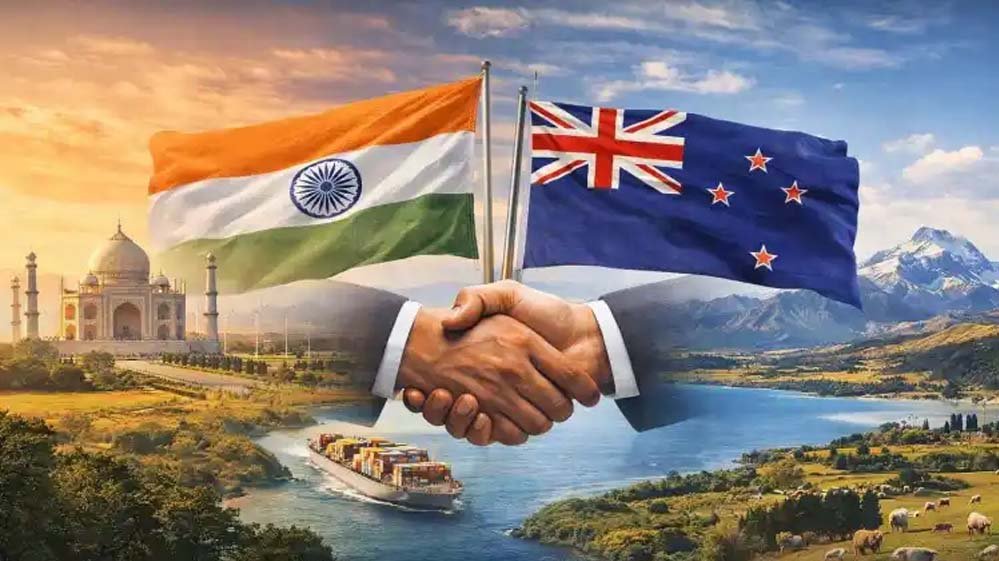 भारत-न्यूजीलैंड FTA से होंगे बड़े फायदे: $20 अरब निवेश और 100% फ्री ड्यूटी का लाभ