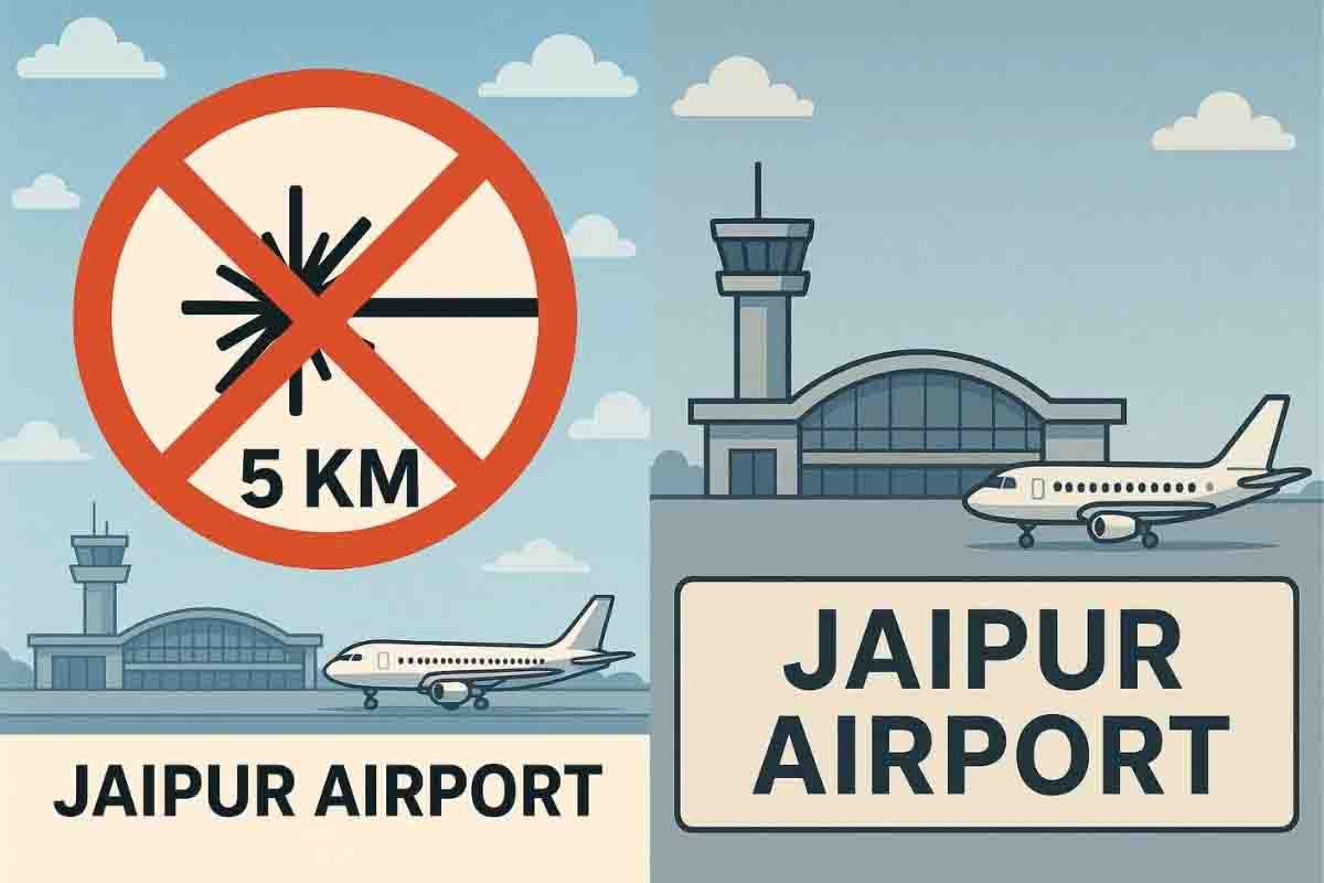 पिंकसिटी में शादियों की चकाचौंध से पायलटों को परेशानी, 5 किलोमीटर के दायरे में 'नो लेजर जोन' घो