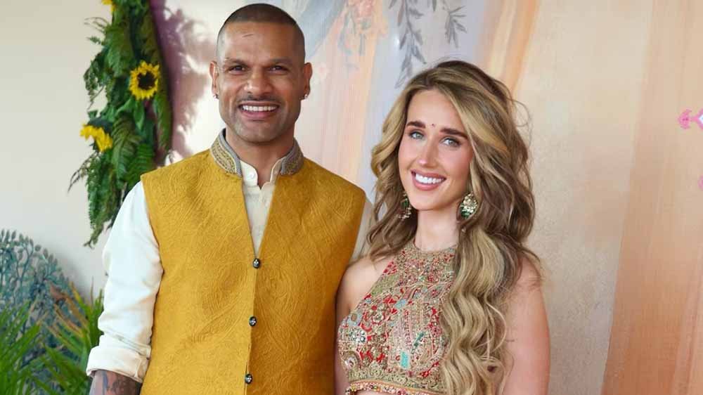 दुबई से शुरू हुई लव स्टोरी, अब कानूनी बंधन में बंधे शिखर धवन और सोफी शाइन