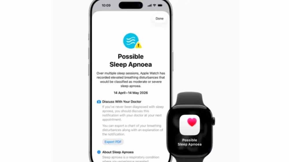 ऐपल ने लॉन्च किया स्लीप एपनिया नोटिफिकेशन फीचर: अब Apple Watch से मिलेगी नींद की बीमारी की जानक