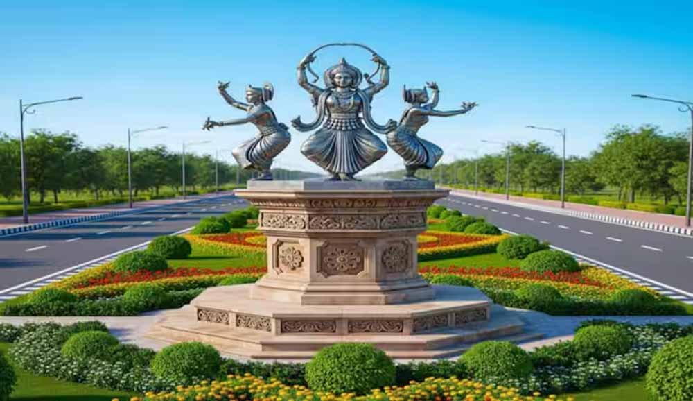 डिवाइडर का होगा कलात्मक विकास, लगाई जाएंगी थिमेटिक प्रतिमाएं