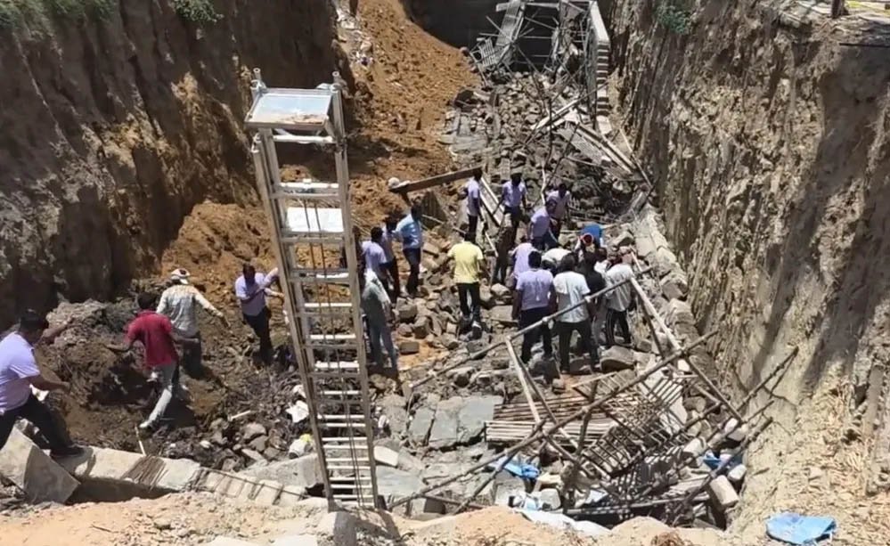 आमेर अरावली पैलेस हादसा: निर्माणाधीन दीवार ढही, मलबे में डेढ़ दर्जन लोगों के दबने की आशंका