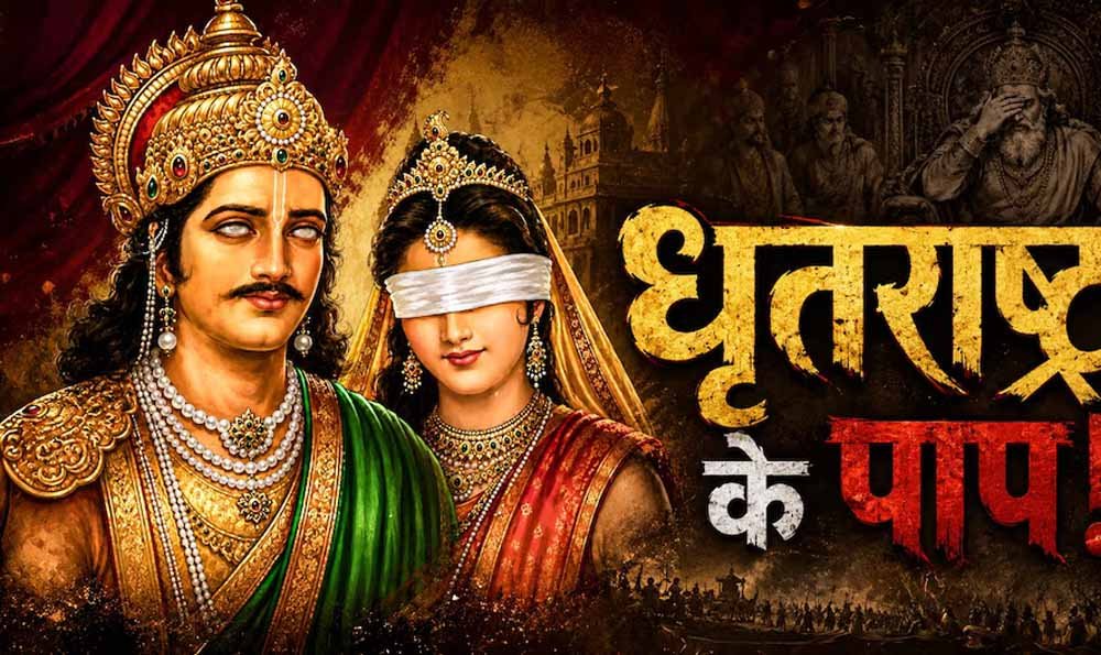 धृतराष्ट्र के 7 पाप, जिन्होंने महाभारत में तय किया कुरुक्षेत्र युद्ध का रास्ता
