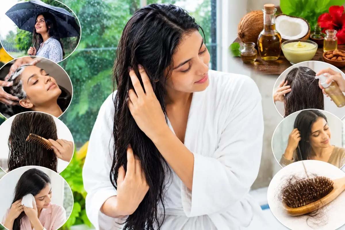 बारिश में बालों का झड़ना रोकेंगे ये 7 आसान घरेलू उपाय, रखें बाल मजबूत हमेशा।