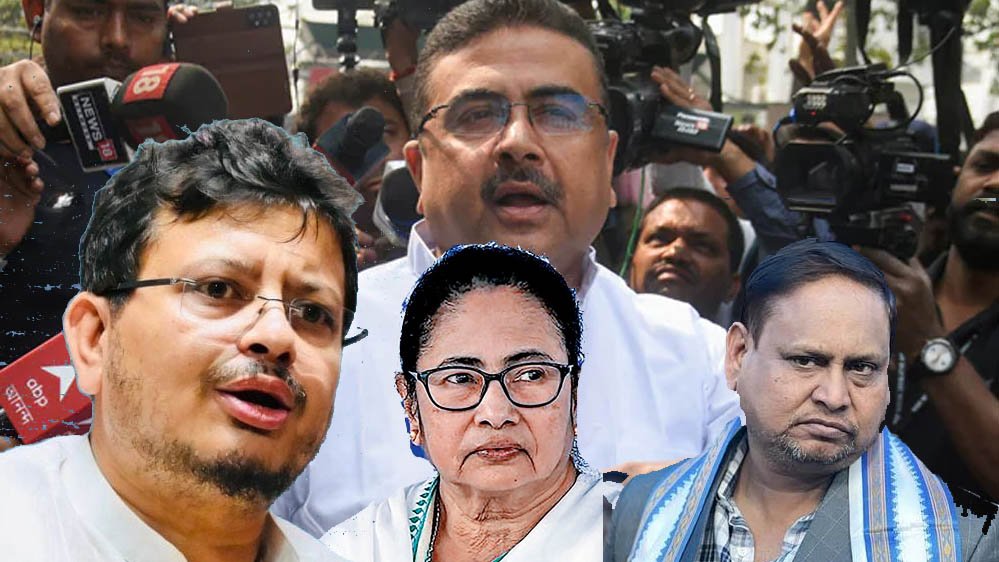 बंगाल की राजनीति में हलचल, TMC के 'तीनों गुट' शुभेंदु अधिकारी के निशाने पर