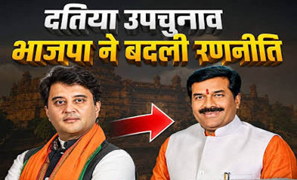 दतिया उपचुनाव: बीजेपी ने शक्ति केंद्रों पर उतारे दिग्गज, दो-दो नेताओं को सौंपी अहम जिम्मेदारी