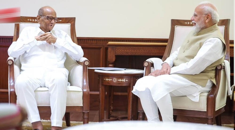 जंतर-मंतर पर CJP का प्रदर्शन, अगले ही दिन PM मोदी से मिले शरद पवार-सुप्रिया सुले