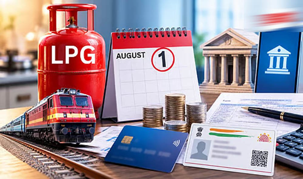 1 अगस्त से देशभर में लागू होंगे 5 बड़े बदलाव, LPG सिलेंडर, बैंकिंग और Tatkal टिकट नियम समेत जान