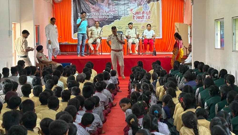 पाली में पुलिस-खेल विभाग का नशा मुक्ति अभियान, 300 विद्यार्थियों ने ली नशे से दूर रहने की शपथ