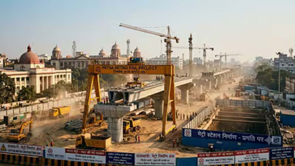 पटना मेट्रो कार्य जारी, ट्रैफिक जाम रोकने को नई यातायात व्यवस्था लागू होगी