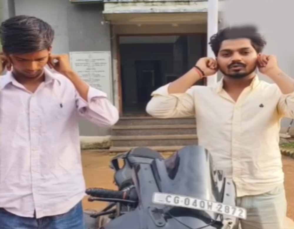 Instagram Reel के चक्कर में स्टंट पड़ा भारी! रायपुर पुलिस ने बाइक सवार युवक पर की कार्रवाई
