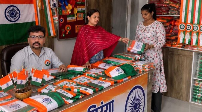 15 अगस्त से पहले ' तिरंगे 'की धूम, बाजारों में बढ़ी मांग