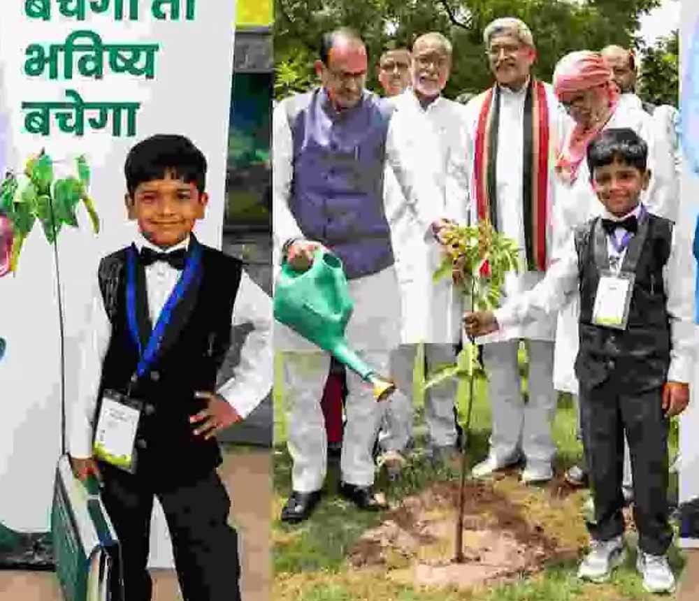 महज दो साल में 1500 पौधे लगाकर नन्हे रूदाक्ष बने पर्यावरण के युवा प्रहरी