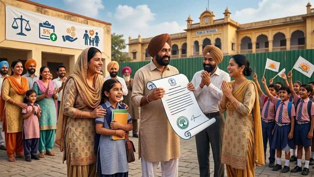 राज्यपाल ने फीस नियंत्रण अध्यादेश को दी मंजूरी, पंजाब के प्राइवेट स्कूल अब 5% से ज्यादा फीस नही