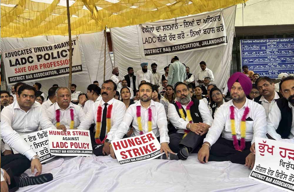 LADC नीति पर नहीं थम रहा विवाद, पंजाब में 21वें दिन भी अनशन पर बैठे वकील