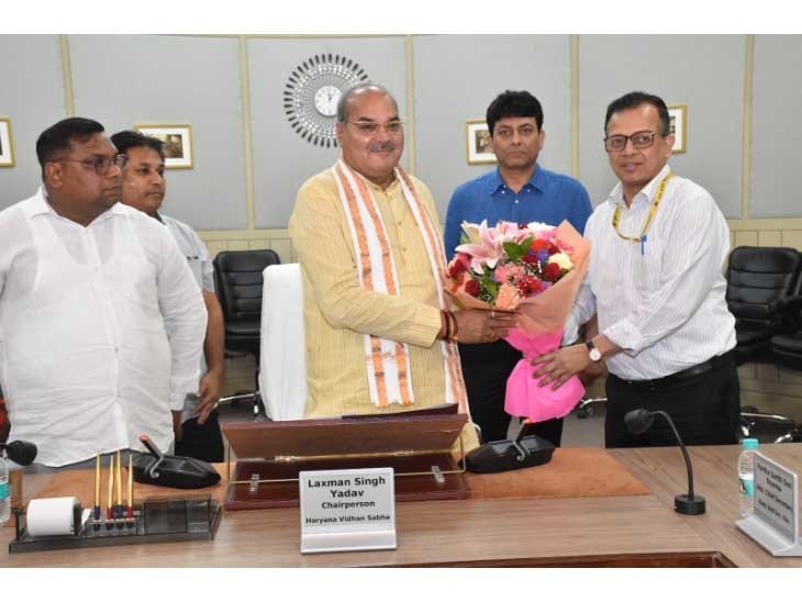 उत्तर प्रदेश की शिक्षा व्यवस्था का अध्ययन करने लखनऊ पहुंची हरियाणा विधानसभा की शिक्षा समिति