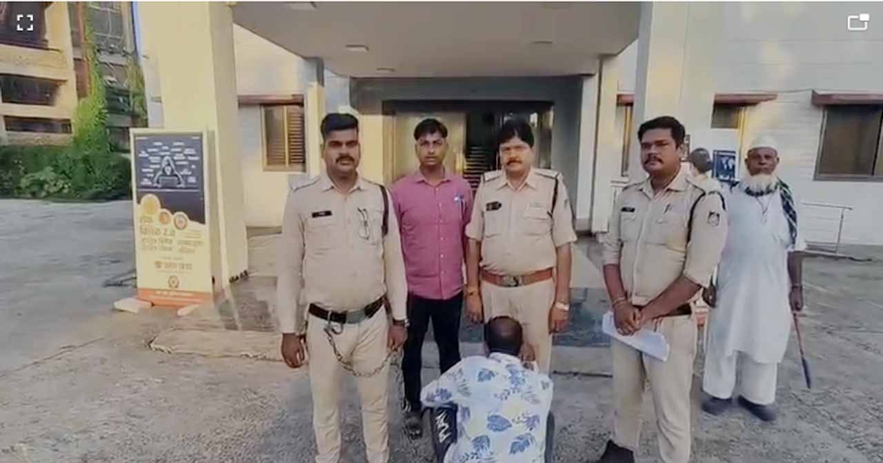 थाना निशातपुरा पुलिस की बड़ी कार्यवाही, कुख्यात 10000/-रुपये का इनामी बदमाश काला उर्फ नजफ ईरानी