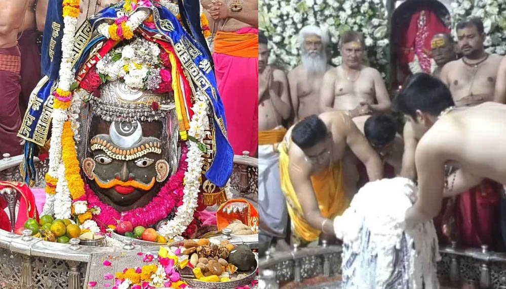 सावन सोमवार पर शिवालयों में गूंजा हर-हर महादेव, महाकाल का पंचामृत अभिषेक और ओंकारेश्वर का महाशृ