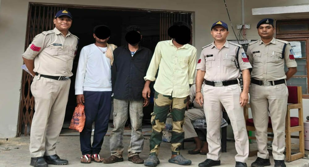 राजेंद्रग्राम पुलिस की कॉम्बिंग गश्त में बड़ी कार्रवाई, 3 स्थायी वारंटी गिरफ्तार कर कोर्ट में क