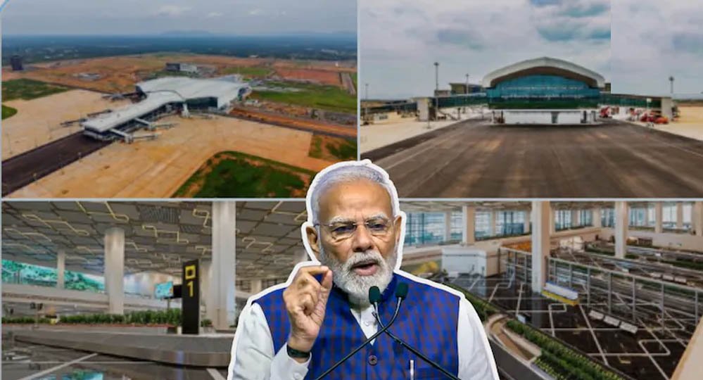 PM Modi in Andhra: भोगपुरम इंटरनेशनल एयरपोर्ट राष्ट्र को समर्पित, पर्यटन और कारोबार को मिलेगा ब