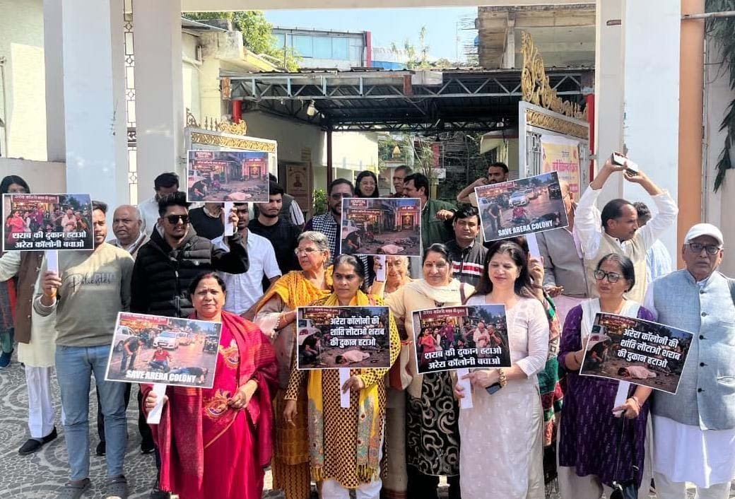 नगर निगम की कार्रवाई दिखावा बताकर रहवासी संगठनों ने जताया विरोध