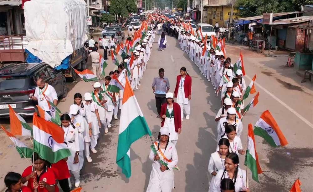 सारंगढ़ में गूंजे देशभक्ति के नारे