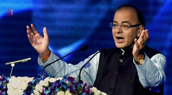 GDP on upward curve, investors should put funds in India: Jaitley