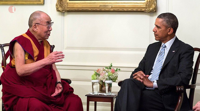 US President Obama meets Dalai Lama at White House