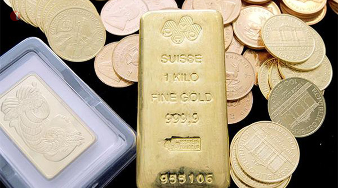 Gold, silver slip on reduced demand