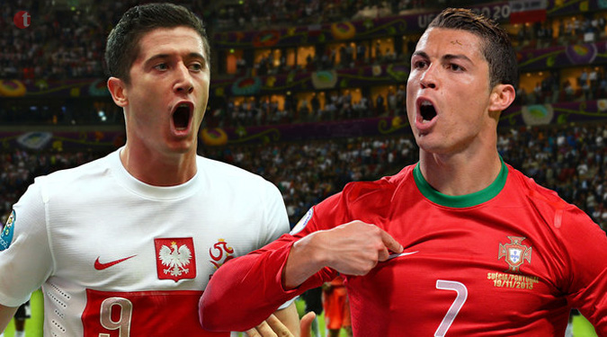 Ronaldo, Lewandowski face off for Euros semis slot