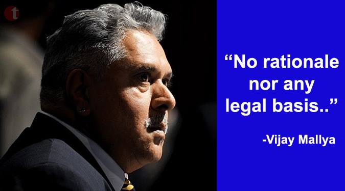 No legal basis for ED action: Vijay Mallya