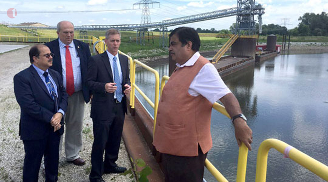 Gadkari tours Mississippi’s famous inland waterways system