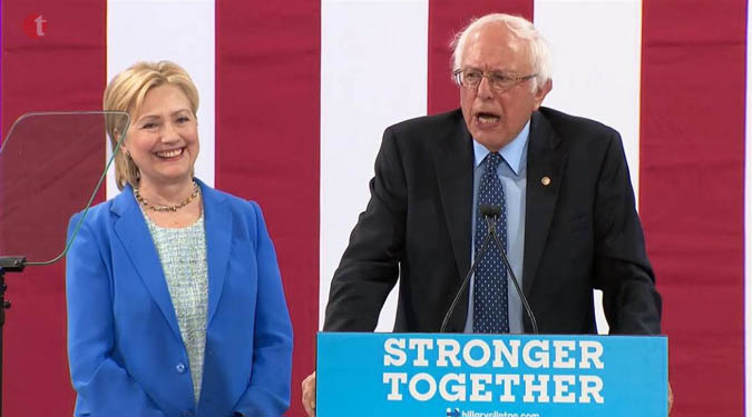 Hilary must become next president of US: Sanders