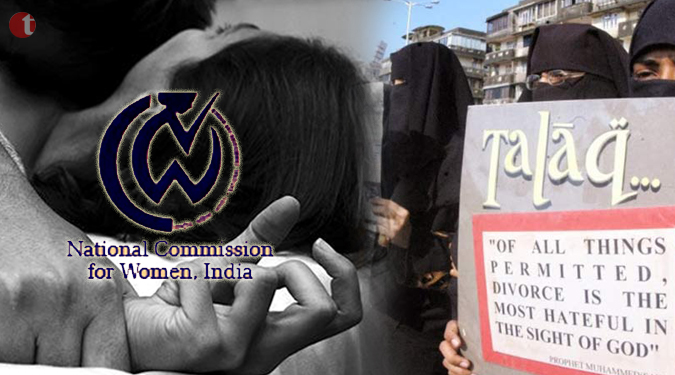 ‘वैवाहिक बलात्कार’ व्  ‘तीन तलाक’ के मुद्दे  पर राष्ट्रीय महिला आयोग सख्त