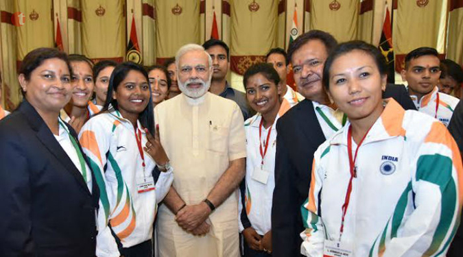 PM meets Rio Olympics-bound athletes, wishes them luck