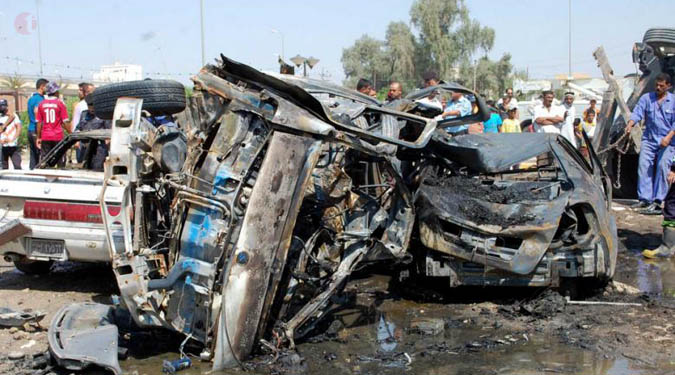 Suicide car bomb kills 8 in Baghdad district