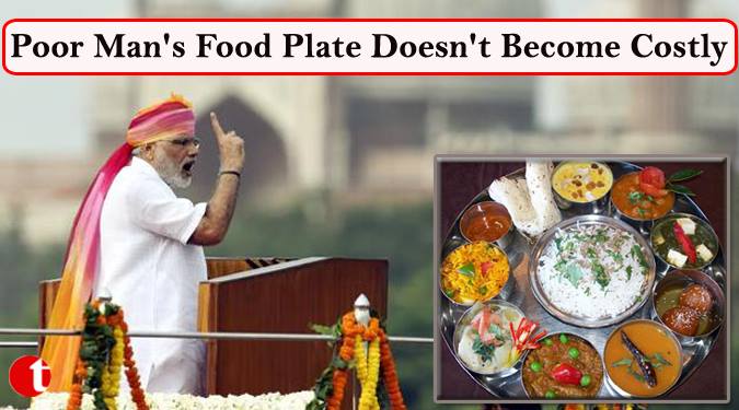 Ensure that Poor man’s food plate doesn’t become costly: Modi