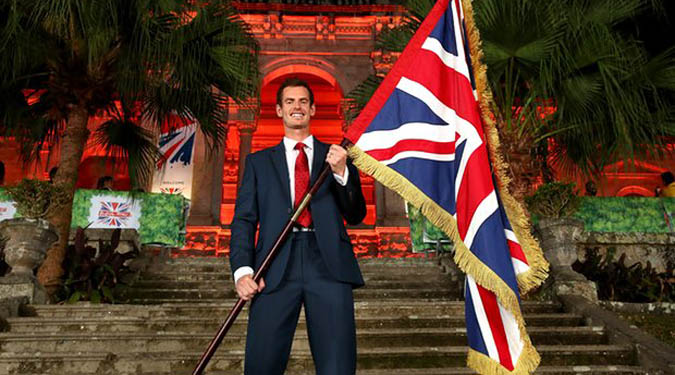 Murray to carry British flag at Rio Opening Ceremony