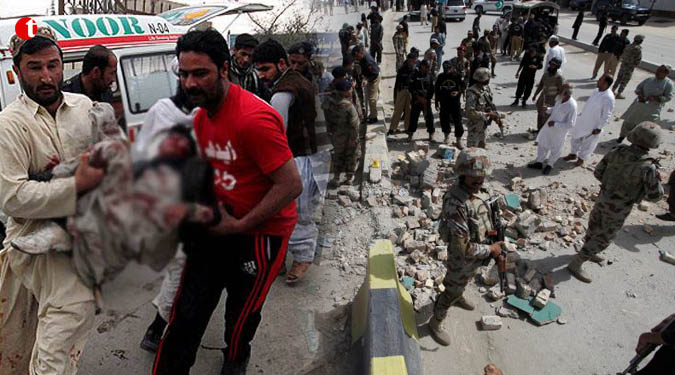 14people injured in blast near hospital in Pakistan
